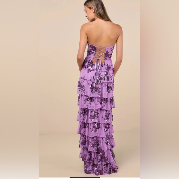 Lulus Sequin Bustier Maxi Dress - Picture 2 of 7